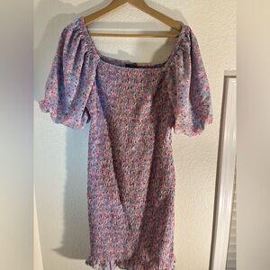 Floral Puff Sleeve Dress